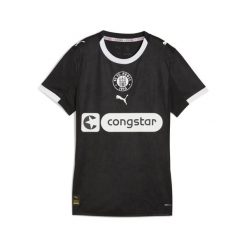 Damska trzecia koszulka FC St. Pauli 25/26 PUMA Black White. Białe bluzki Puma, bez wzorów, eleganckie, bez kołnierzyka, bez ramiączek. Za 399.00 zł.