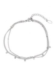 MOODE Bransoletka "Ingrid" z elementami ozdobnymi rozmiar: onesize. Szare bransoletki MOODE, ze stali. Za 39.99 zł.