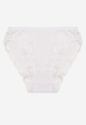 Białe Koronkowe Majtki Figi Hassella. Białe figi Born2be, l, bez wzorów, z bawełny. W wyprzedaży za 3.99 zł.