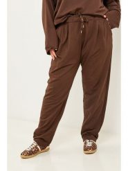 Curvy Lady Spodnie w kolorze brązowym rozmiar: 48/50. Brązowe spodnie materiałowe Curvy Lady, na co dzień, bez wzorów, z materiału, z standardowym stanem. Za 148.61 zł.