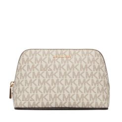 Kosmetyczka MICHAEL Michael Kors. Białe kufry i kosmetyczki MICHAEL Michael Kors, bez wzorów, bez dodatków. Za 339.99 zł.