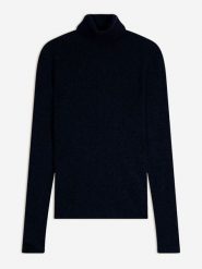 AUTHENTIC CASHMERE Kaszmirowy golf w kolorze czarnym rozmiar: M. Czarne golfy AUTHENTIC CASHMERE, m, bez wzorów, z kaszmiru, bez ramiączek. Za 369.99 zł.