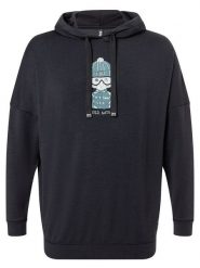 Super.natural Bluza "Snow Cat" w kolorze czarnym rozmiar: M. Czarne bluzy super.natural, m, bez wzorów, z wełny, z kapturem. Za 339.99 zł.