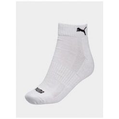 Skarpety dla dorosłych Puma Cushioned Quarter 3Pack. Białe skarpety Puma, bez wzorów. Za 55.99 zł.
