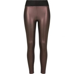 Legginsy Damskie Ze Skóry Ekologicznej Z Wysokim Stanem. Brązowe legginsy Urban Classics, xl, bez wzorów, ze skóry ekologicznej, z podwyższonym stanem. Za 131.99 zł.
