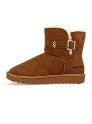 Wrangler Botki zimowe "Elsa" w kolorze jasnobrązowym rozmiar: 38. Brązowe botki Wrangler, na zimę, bez wzorów, bez obcasa, bez zapięcia. Za 211.31 zł.