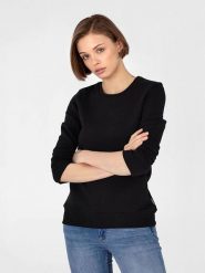 Basiclo Bluza w kolorze czarnym rozmiar: XS. Czarne bluzy Basiclo, xs, bez wzorów, bez kaptura. Za 66.31 zł.