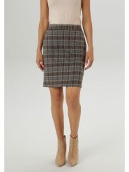 Aniston Spódnica w kolorze ciemnobrązowo-białym rozmiar: 42. Brązowe spódnice Aniston, bez wzorów, mini. Za 91.56 zł.