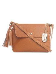 Lucca Baldi Skórzana torebka "Bagni" w kolorze jasnobrązowym - 25 x 17 x 7 cm rozmiar: onesize. Brązowe torby na ramię Lucca Baldi, z aplikacjami, z materiału, na ramię, bez dodatków. Za 195.99 zł.