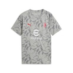 Młodzieżowa koszulka przedmeczowa AC Milan PUMA Smokey Gray White. Biała bluzki Puma, m, bez wzorów, młodzieżowe, bez kołnierzyka, bez ramiączek. Za 269.00 zł.