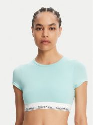 Calvin Klein Underwear T-Shirt LV00QF7213 Zielony Slim Fit. Zielone t-shirty Calvin Klein Underwear, m, bez wzorów, z bawełny, bez kołnierzyka, bez ramiączek. Za 139.99 zł.