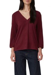 S.Oliver Bluzka w kolorze bordowym rozmiar: 36. Czerwone bluzki S.Oliver, s, bez wzorów, bez kołnierzyka, bez ramiączek. Za 73.99 zł.