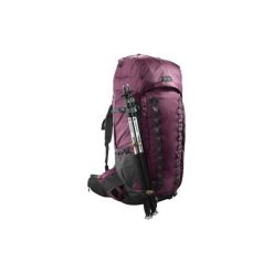 Plecak trekkingowy TREK 900 70+10 l damski. Czerwone plecaki FORCLAZ, bez wzorów, z elastanu. Za 599.99 zł.