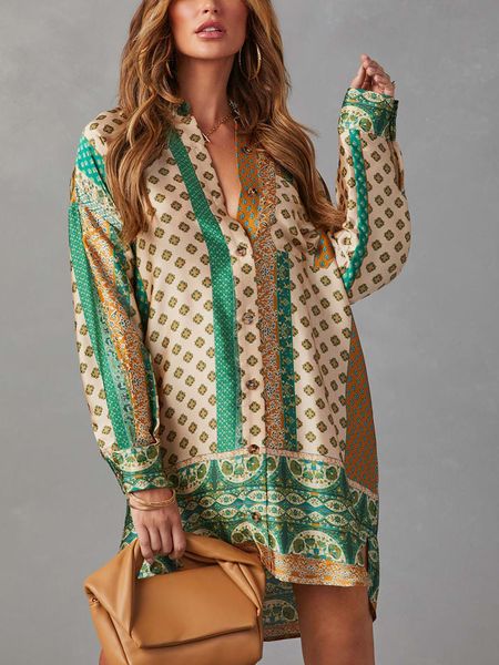 LA Angels Sukienka w kolorze beżowo-zielonym rozmiar: M. Brązowe sukienki LA Angels, m, bez wzorów, bez kołnierzyka, bez ramiączek, mini. Za 197.45 zł.