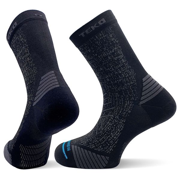 Skarpety do biegania Teko ecoRUN Short Crew Light Half Cushion 2.0. Białe skarpety TEKO, bez wzorów, z nylonu. Za 39.00 zł.