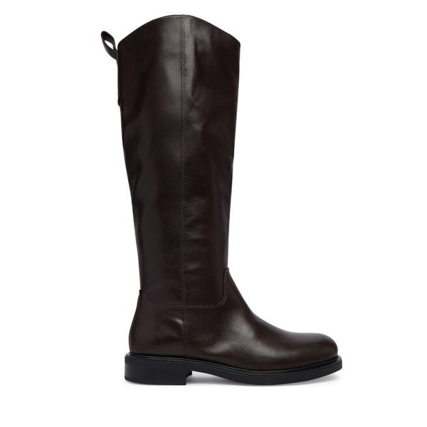 Kozaki Vagabond Shoemakers. Brązowe kozaki Vagabond Shoemakers, bez obcasa, na płaskiej podeszwie, bez zapięcia. Za 1,089.00 zł.