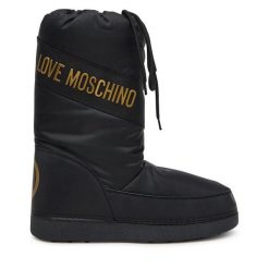 Śniegowce LOVE MOSCHINO. Czarne trapery i śniegowce Love Moschino. Za 489.99 zł.