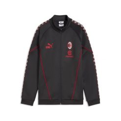 Młodzieżowa bluza dresowa o dopasowanym kroju AC Milan KING Anthem PUMA. Czerwona bluzy Puma, m, bez wzorów, z dresówki, bez kaptura. Za 349.00 zł.