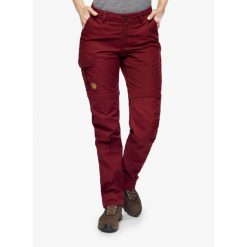 Spodnie trekkingowe damskie Fjallraven Karla Pro Zip-off Trousers. Czerwone spodnie sportowe Fjällräven, l, bez wzorów, trekkingowe. Za 713.99 zł.
