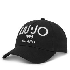 Czapka z daszkiem Liu Jo. Czarne czapki Liu Jo, bez wzorów. Za 169.99 zł.