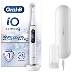 Szczoteczka magnetyczna Oral-B iO 9 biały. Szczoteczki soniczne ORAL-B. W wyprzedaży za 749.00 zł.