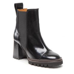 Botki See By Chloé. Czarne botki See By Chloé, bez wzorów, bez obcasa, na słupku, bez zapięcia. Za 2,149.00 zł.