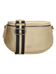 Charm Saszetka "New York" w kolorze złotym - 18,5 x 13,5 x 11,5 cm rozmiar: onesize. Żółte torby na ramię Charm, bez wzorów, z materiału, sportowe, przez ramię, bez dodatków. Za 65.99 zł.