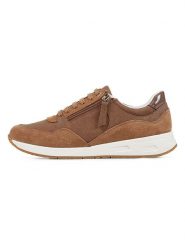 Geox Sneakersy "Bulmya" w kolorze jasnobrązowym rozmiar: 36. Brązowe trampki Geox, bez wzorów, z materiału, bez zapięcia. Za 132.05 zł.