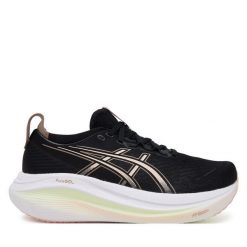 Buty do biegania Asics. Czarne obuwie sportowe Asics, bez zapięcia, do biegania. Za 749.99 zł.