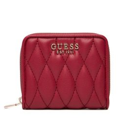 Mały Portfel Damski Guess. Czerwone portfele Guess, z aplikacjami. Za 189.99 zł.