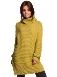 Be Wear Golf w kolorze jasnozielonym rozmiar: onesize. Zielone golfy Be Wear, bez wzorów, ze splotem, bez ramiączek. Za 230.45 zł.