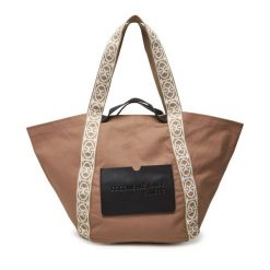Torebka Coccinelle. Brązowe shopper Coccinelle, bez wzorów, bez dodatków. Za 499.99 zł.
