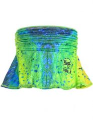 Buff Szal-koło w kolorze zielono-żółto-niebieskim - dł. 50 cm rozmiar: onesize. Niebieskie szaliki Buff, bez wzorów, z materiału. Za 79.45 zł.