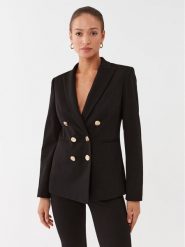 Pinko Marynarka 100256 A15O Czarny Regular Fit. Czarne marynarki i żakiety Pinko, bez wzorów, z wiskozy. Za 1,269.00 zł.