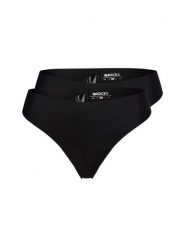 Snocks Stringi w 2-paku Kobiety czarny, M. Czarne stringi Snocks, bez wzorów, z materiału. Za 109.95 zł.
