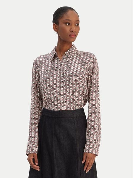 Tommy Hilfiger Koszula WW0WW48180 Kolorowy Regular Fit. Koszule TOMMY HILFIGER, bez wzorów, z wiskozy, bez kołnierzyka, bez ramiączek. Za 409.99 zł.