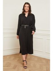 Curvy Lady Sukienka w kolorze czarnym rozmiar: 48/50. Czarne sukienki Curvy Lady, bez wzorów, ze skóry, klasyczne, bez kołnierzyka, bez ramiączek, midi. Za 131.45 zł.