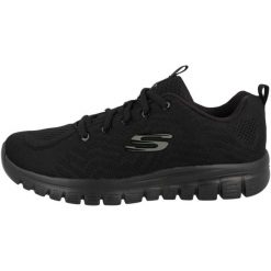 Buty do chodzenia damskie, Skechers Graceful Get Connected. Czarne obuwie sportowe Skechers, z materiału, bez zapięcia, trekkingowe, Skechers Sport. Za 199.99 zł.