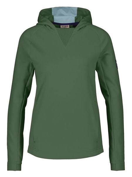 DOLOMITE Bluza polarowa "Latemar" w kolorze zielonym rozmiar: S. Zielone bluzy Dolomite, s, bez wzorów, z polaru, z kapturem. Za 173.60 zł.