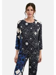 Milano Italy Bluzka w kolorze granatowym rozmiar: 38. Niebieskie bluzki Milano Italy, bez wzorów, z wiskozy, bez kołnierzyka, bez ramiączek. Za 173.99 zł.