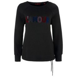 S.Oliver bluza damska, 34, czarna. Czarne bluzy S.Oliver, s, bez wzorów, bez kaptura. Za 199.00 zł.