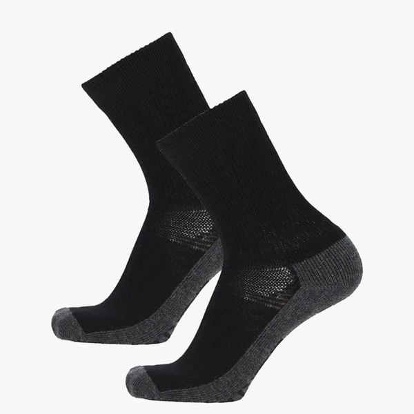 Skarpety turystyczne Swedemount DUVED ACTIVE WOOL SOCK 2PK. Czarne skarpety SWEDEMOUNT, bez wzorów, z materiału. Za 65.59 zł.