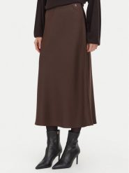 Guess Spódnica midi W6BD25 W4250 Brązowy Regular Fit. Brązowe spódnice Guess, s, z aplikacjami, z syntetyku, midi. Za 434.99 zł.
