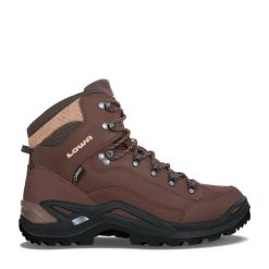 Buty trekkingowe damskie Lowa Renegade GTX Mid. Brązowe trekkingi Lowa, wspinaczkowe. Za 938.99 zł.