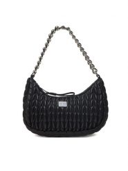 Tommy Jeans Torebka Tjw Iconic Shoulder Quilted AW0AW17302 Czarny. Czarne torebki klasyczne Tommy Jeans, bez wzorów, z jeansu, bez dodatków. Za 219.99 zł.