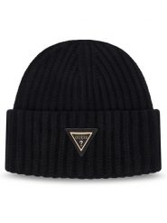 Guess Czapka AW5623 VIS01 Czarny. Czarne czapki Guess, z aplikacjami, z wiskozy. Za 154.99 zł.