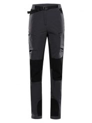 Alpine Pro Spodnie softshellowe "Akana 2" w kolorze czarnym rozmiar: 46. Czarne spodnie dresowe Alpine Pro, bez wzorów, z tkaniny, outdoorowe. Za 260.96 zł.