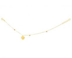 Złota bransoletka - koniczyna. Żółte bransoletki Apart, złote. Za 579.00 zł.