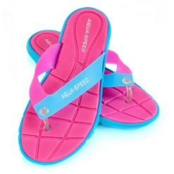 Japonki basenowe damskie Aqua Speed Bali. Czerwone klapki Aqua-Speed, bez wzorów, bez obcasa. Za 36.99 zł.