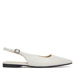 Sandały Vagabond Shoemakers. Białe sandały Vagabond Shoemakers, bez wzorów, bez obcasa, na płaskiej podeszwie, bez zapięcia. Za 379.99 zł.
